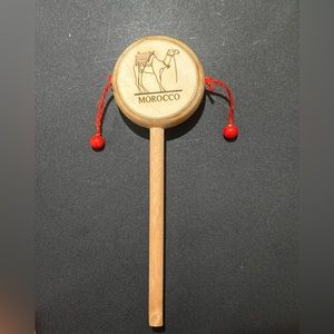 Vintage Maraca Souvenir from Morocco North Africa